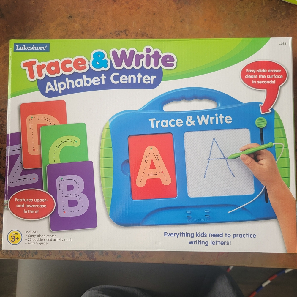 Lakeshore Trace & Write Alphabet Center - Blue